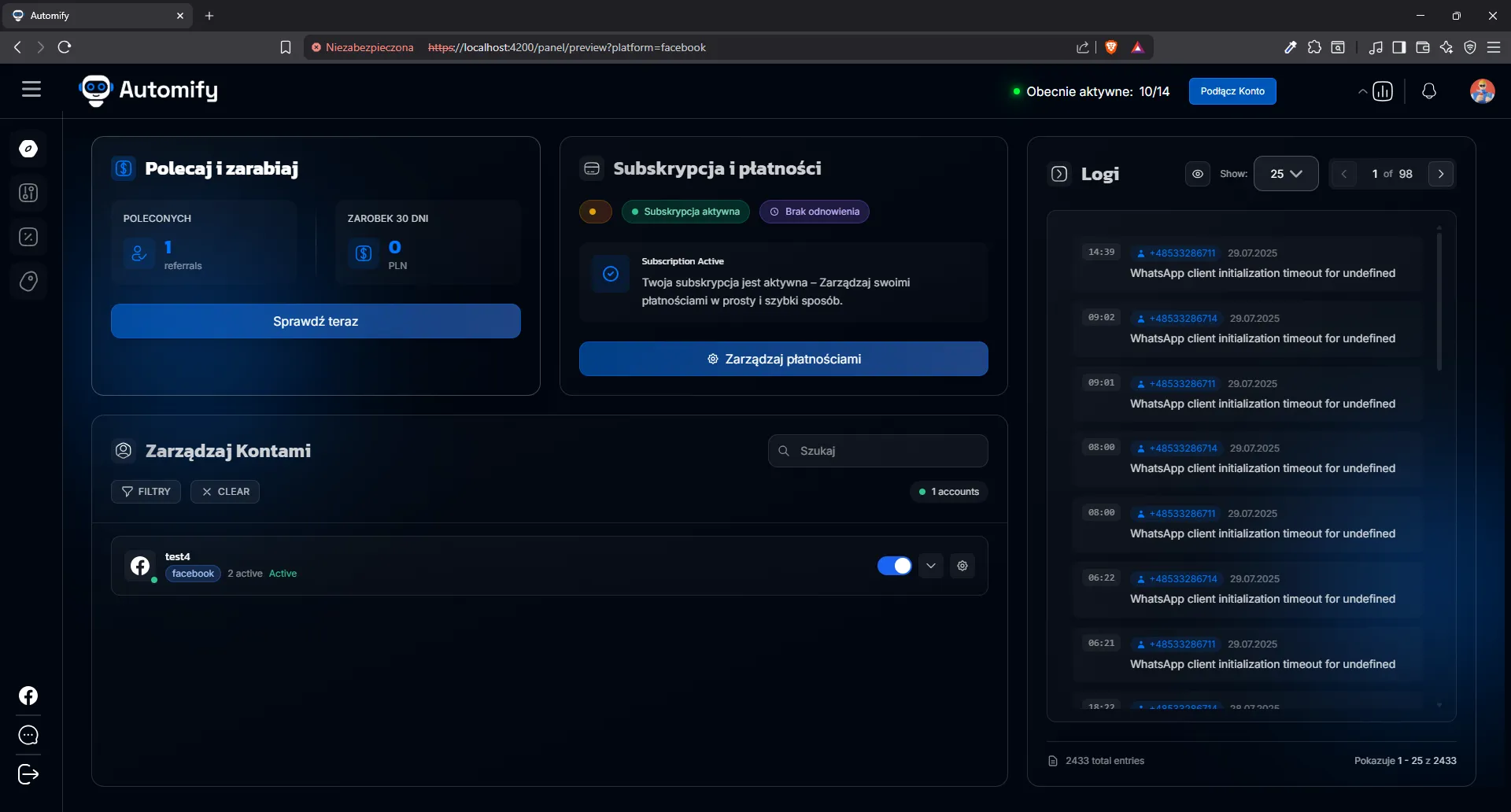 Automify Social Media Automation - Project thumbnail 2, click to view full size