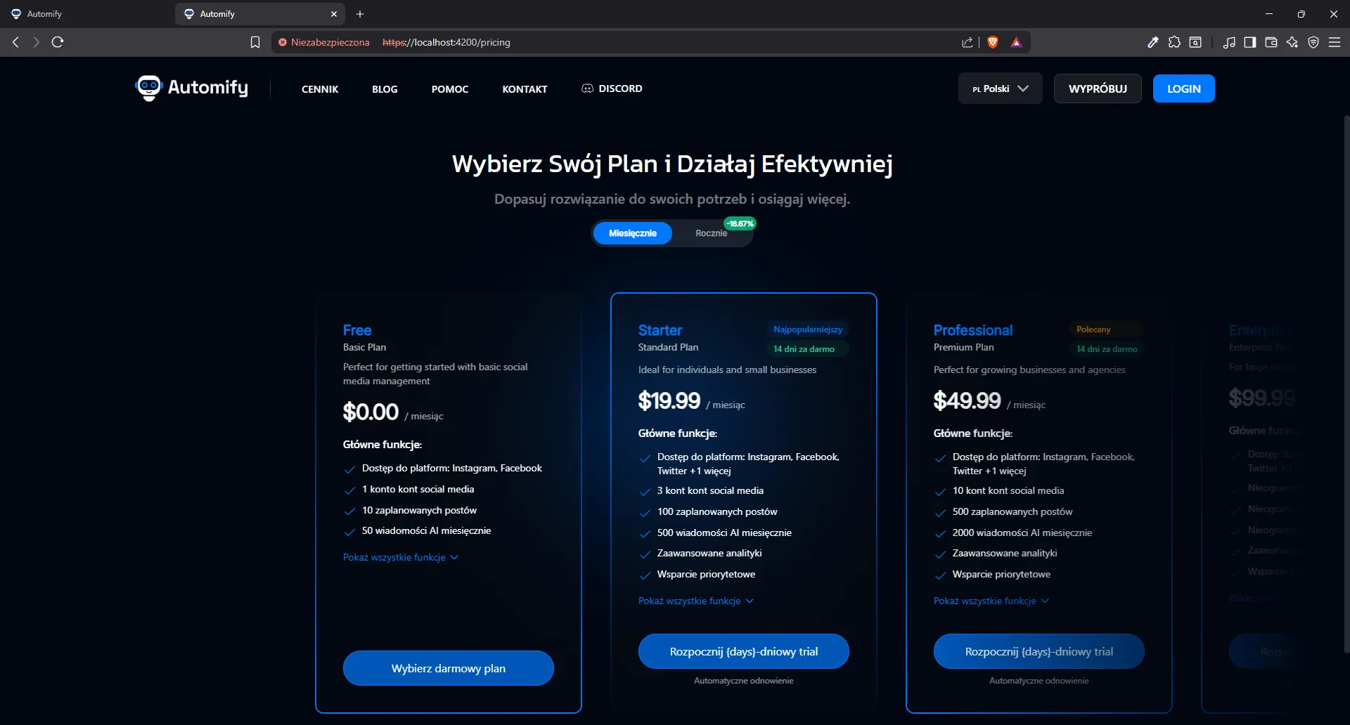 Automify Social Media Automation - Project thumbnail 6, click to view full size
