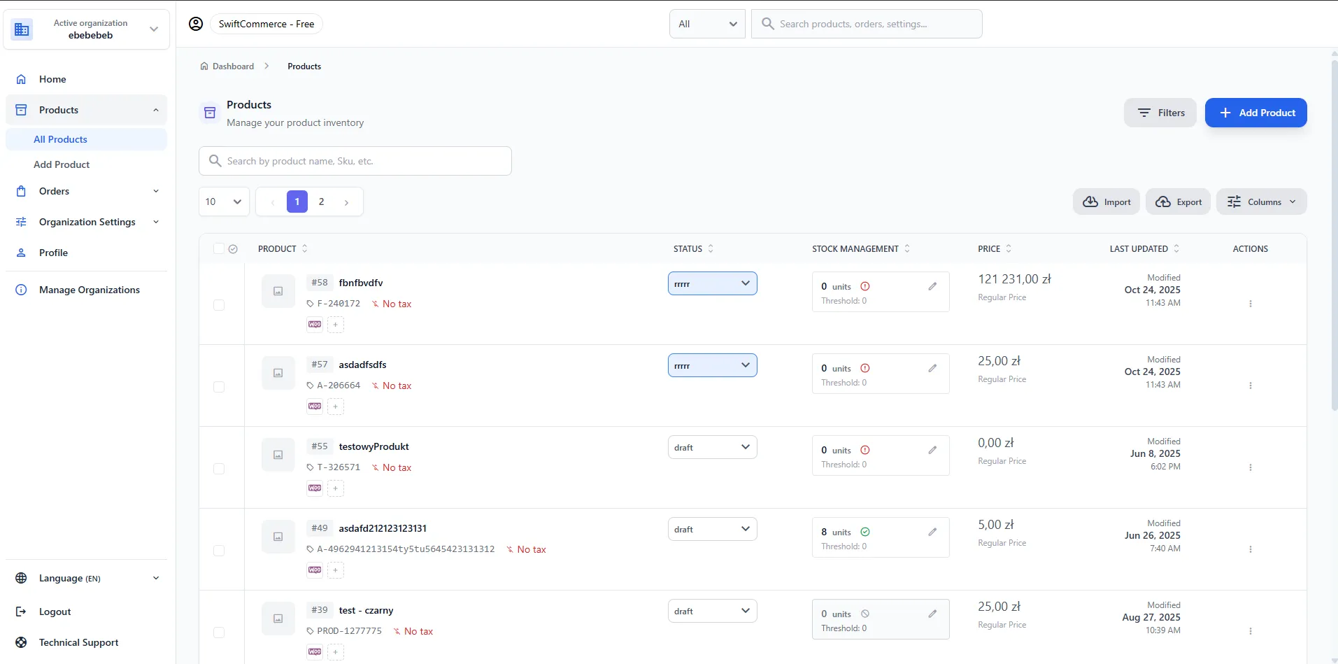 SwiftCommerce E-commerce Application - Project thumbnail 3, click to view full size
